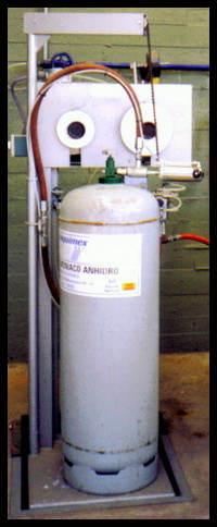 Maquina envasadora de amoníaco