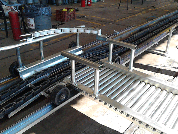 Carrileras de derivación móvil